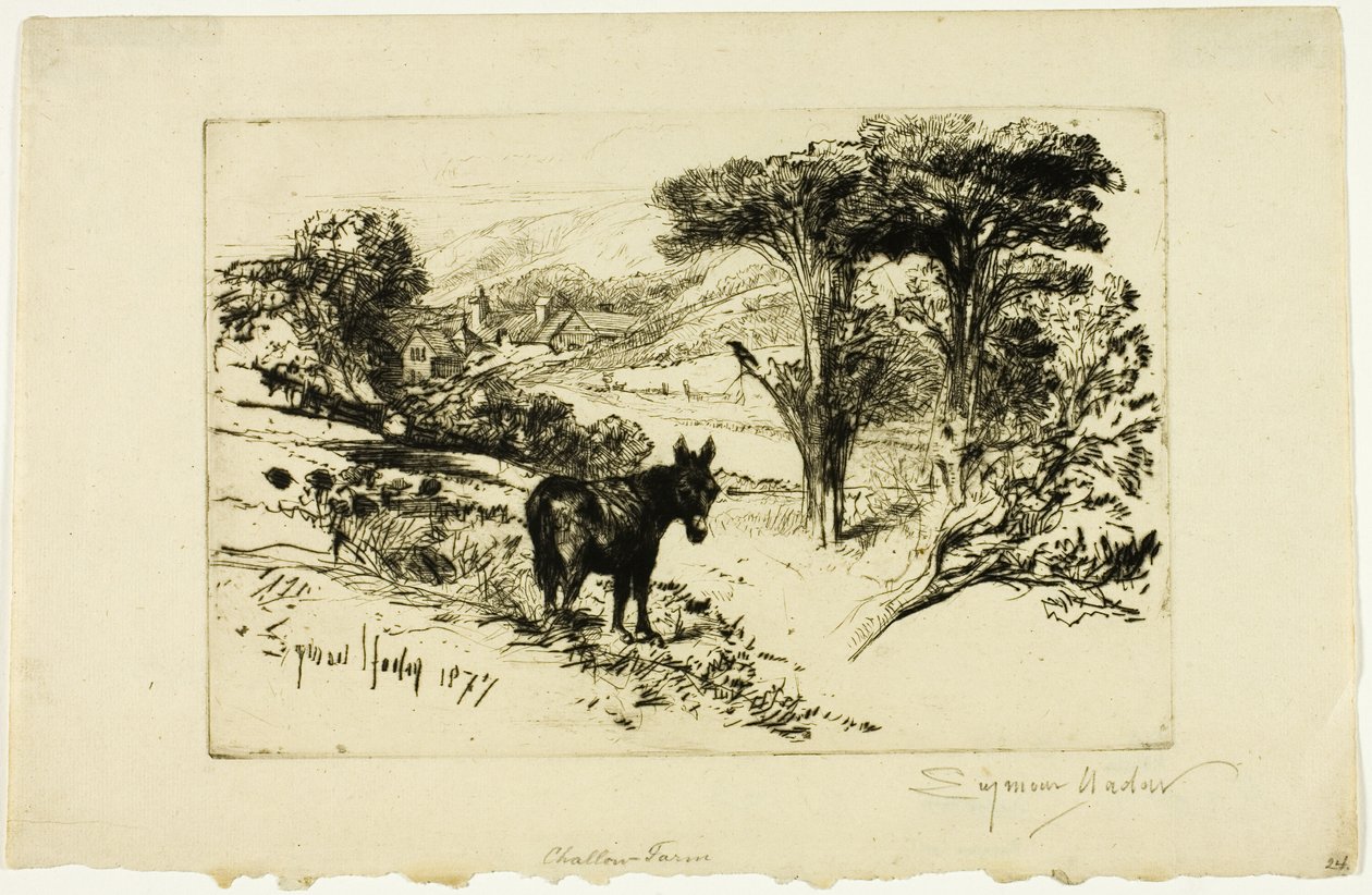 Challow Farm od Francis Seymour Haden