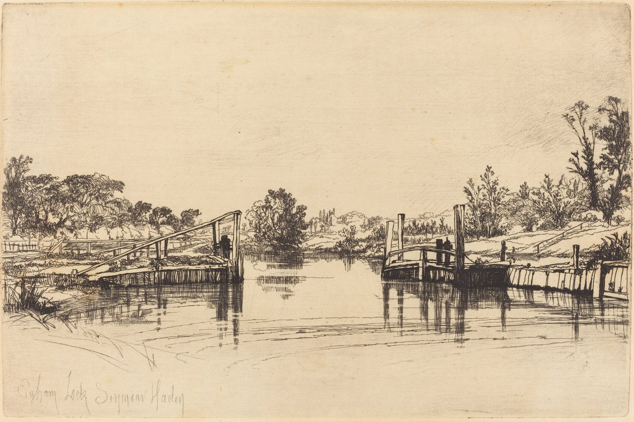 Eaghamův zámek od Francis Seymour Haden