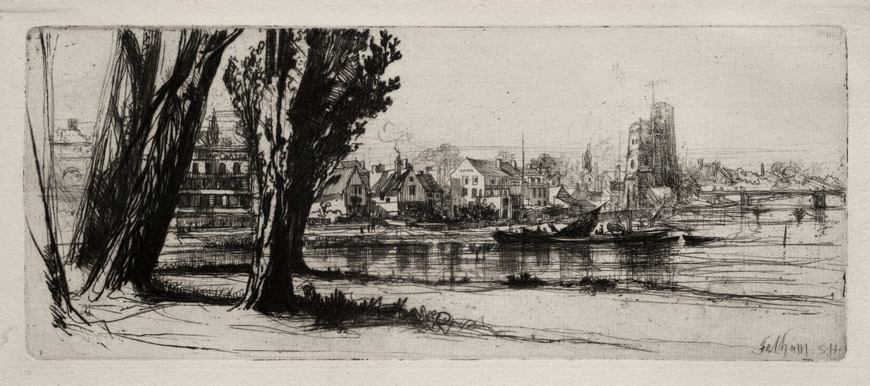 Fulham. od Francis Seymour Haden