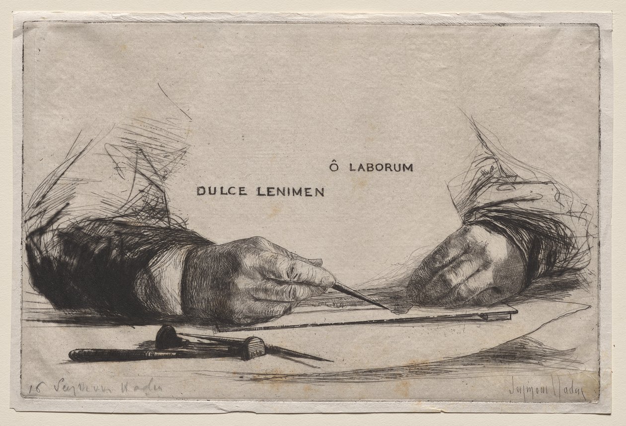 Ruce Leptání od Francis Seymour Haden