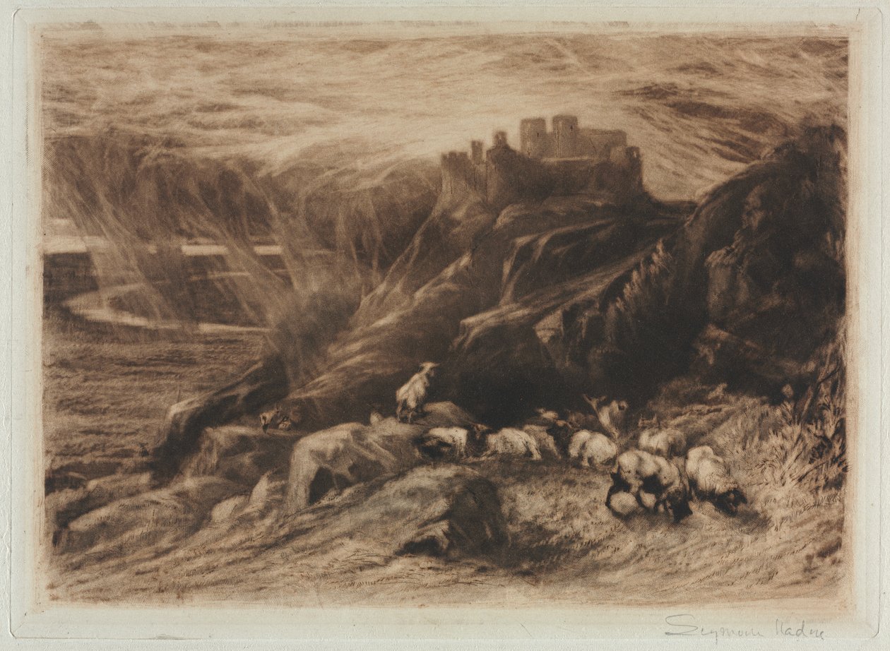 Harlech (druhá deska) od Francis Seymour Haden