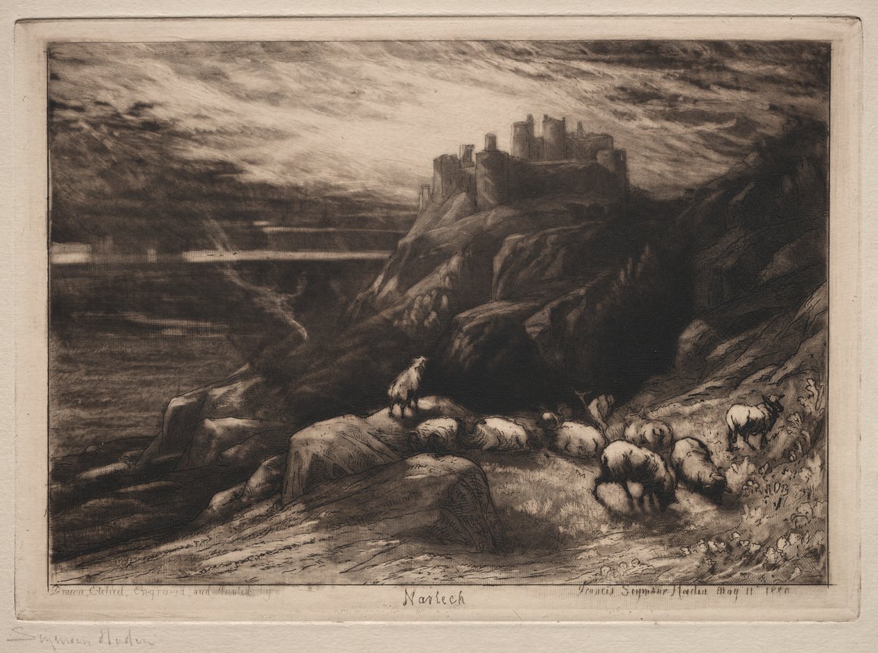 Harlech, 1880. od Francis Seymour Haden