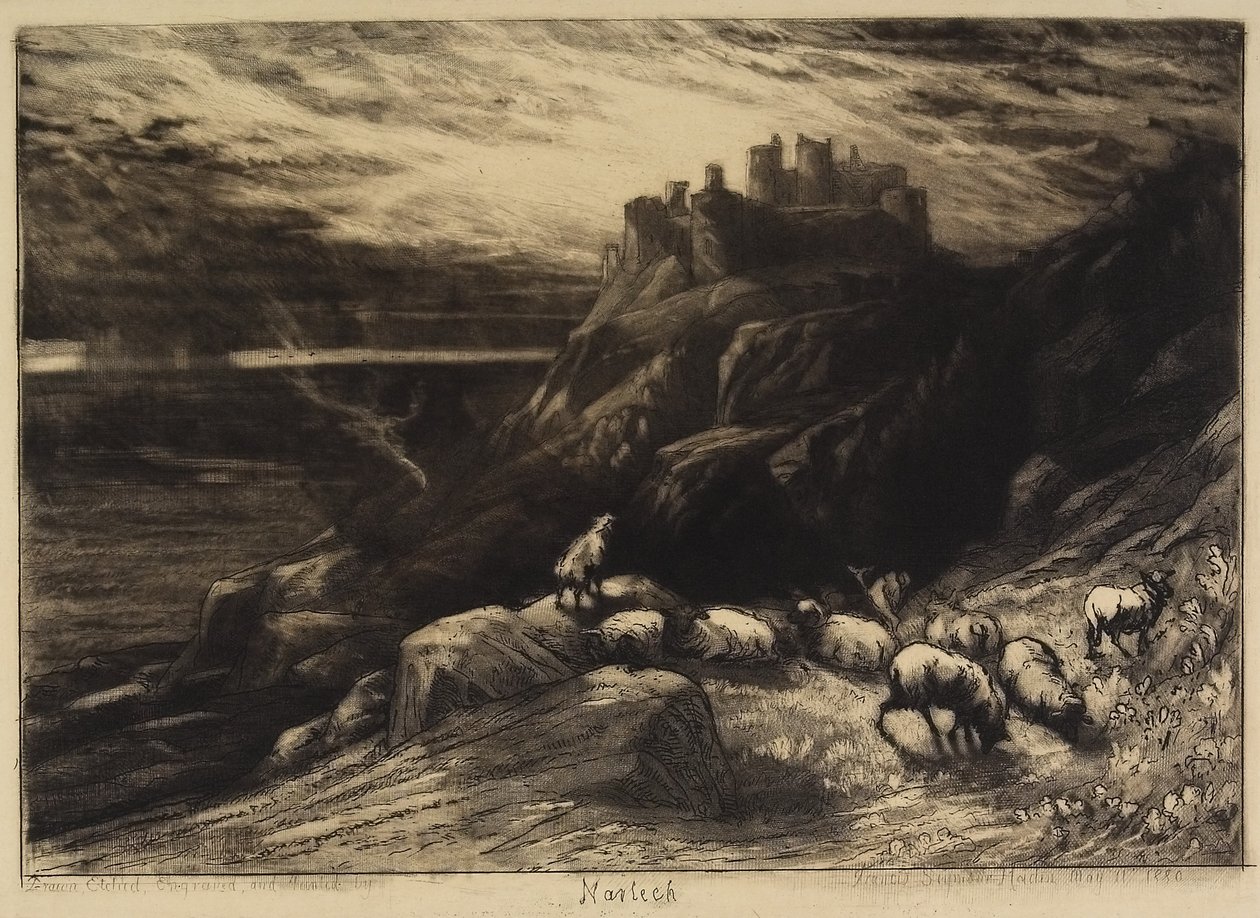 Harlech, ne. II, 1880 od Francis Seymour Haden