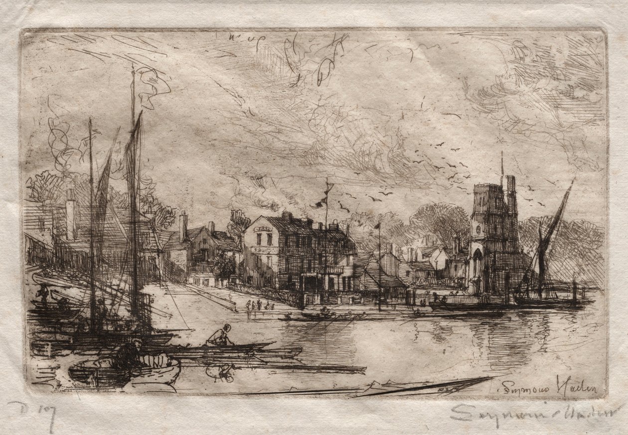 Harry Kellys, Putney. od Francis Seymour Haden