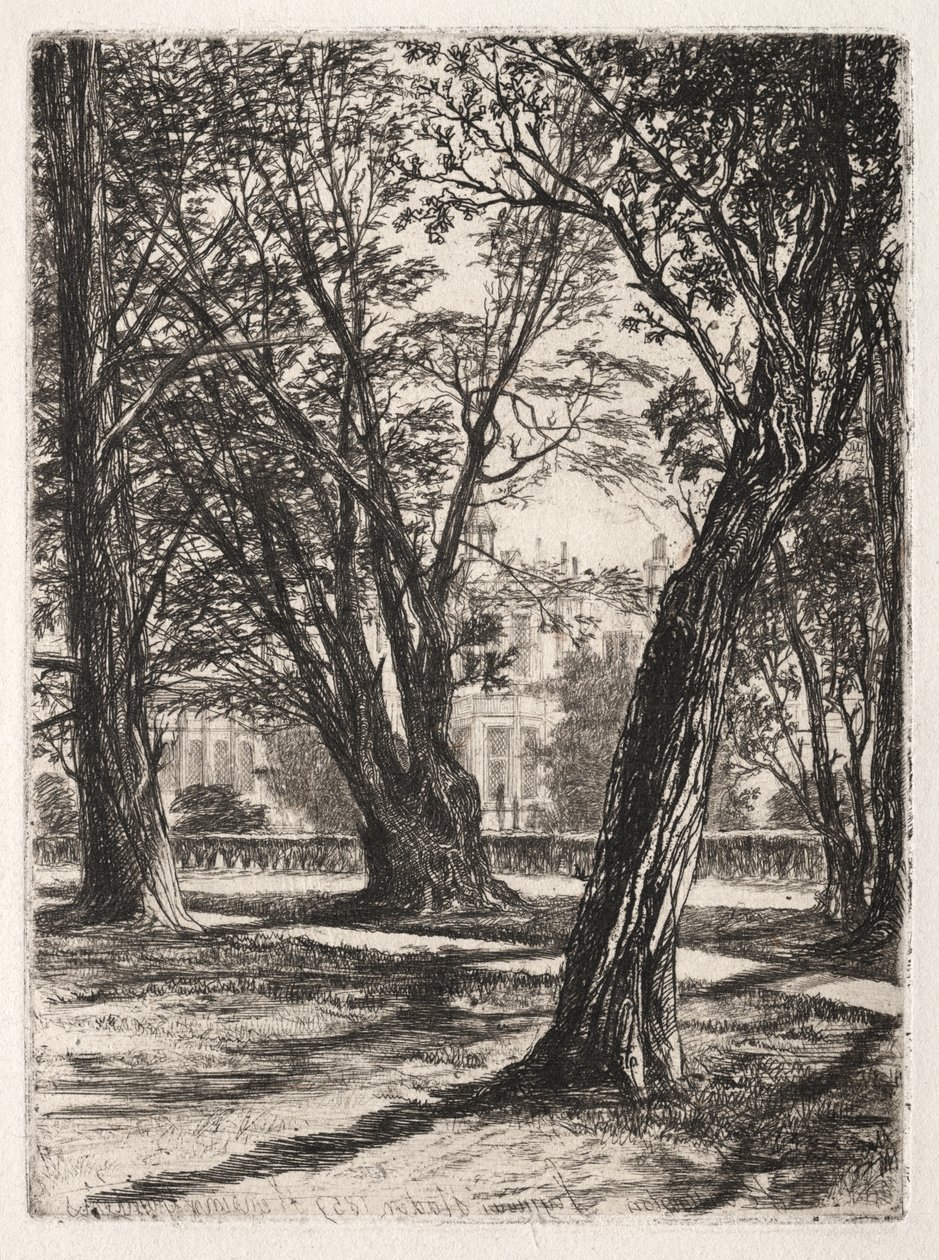 Kensingtonské zahrady (The Small Plate) od Francis Seymour Haden