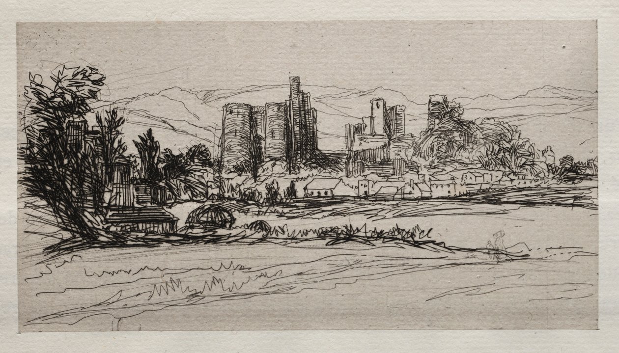 Zámek Kidwelly. od Francis Seymour Haden