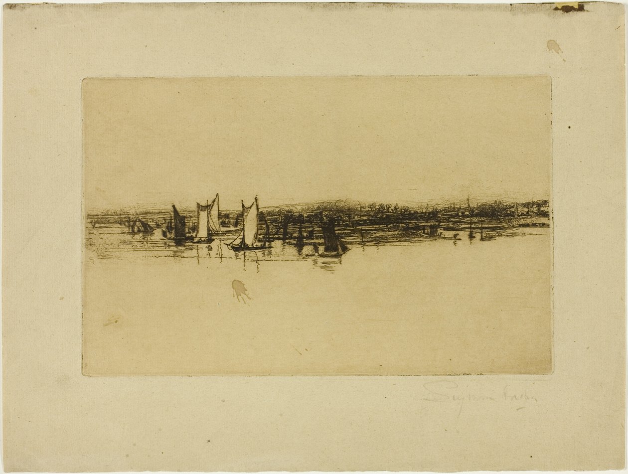 Naproti The Inn, Purfleet od Francis Seymour Haden