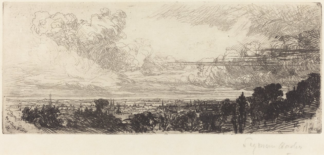 Mimo studium od Francis Seymour Haden