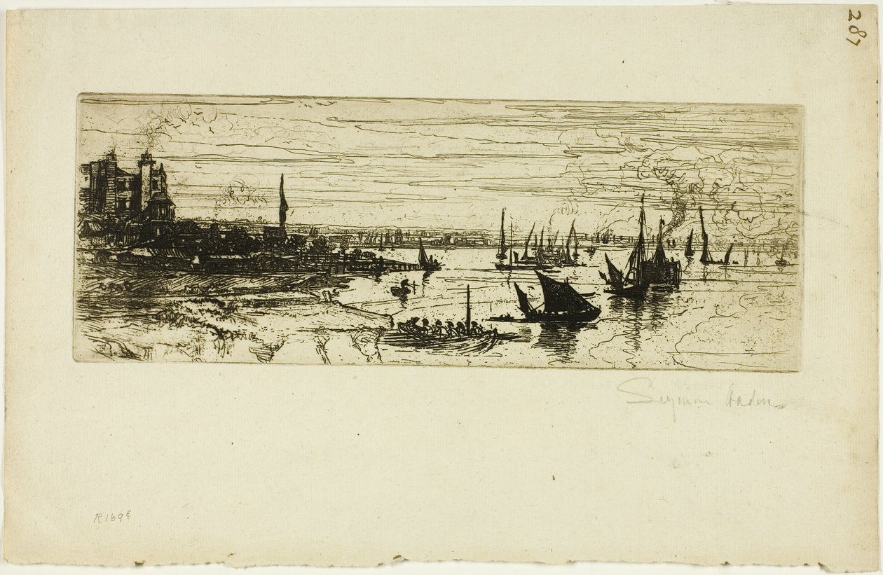 The Inn, Purfleet od Francis Seymour Haden