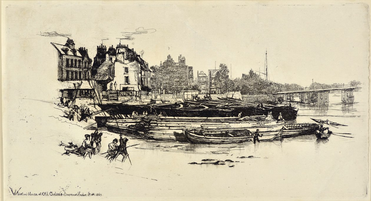 Whistlerův dům, Old Chelsea od Francis Seymour Haden
