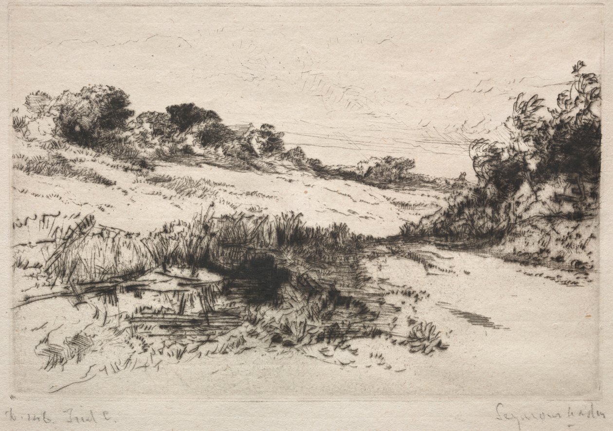 Větrný vrch, č. 1, 1877. od Francis Seymour Haden