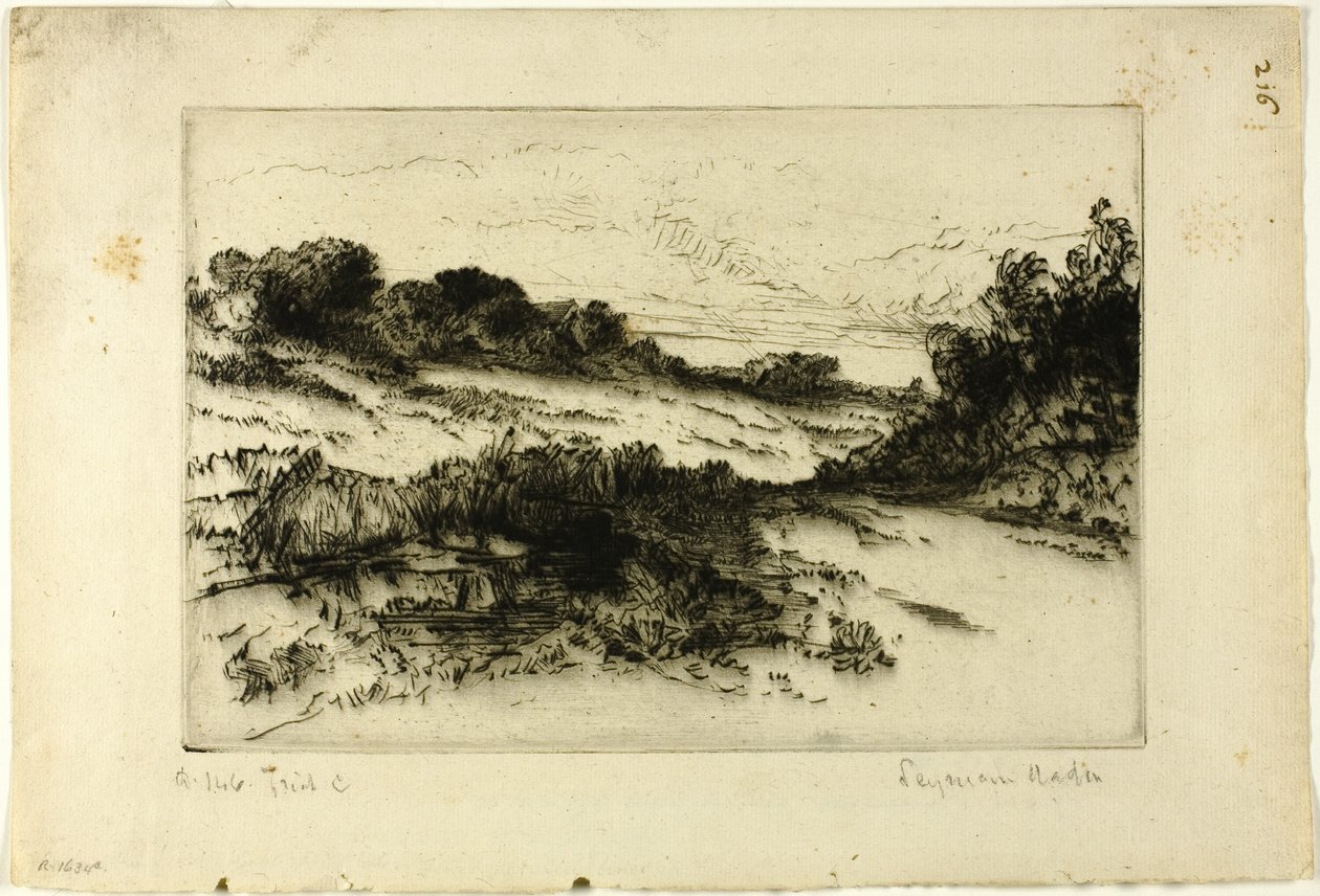 Windmill Hill, č. I od Francis Seymour Haden