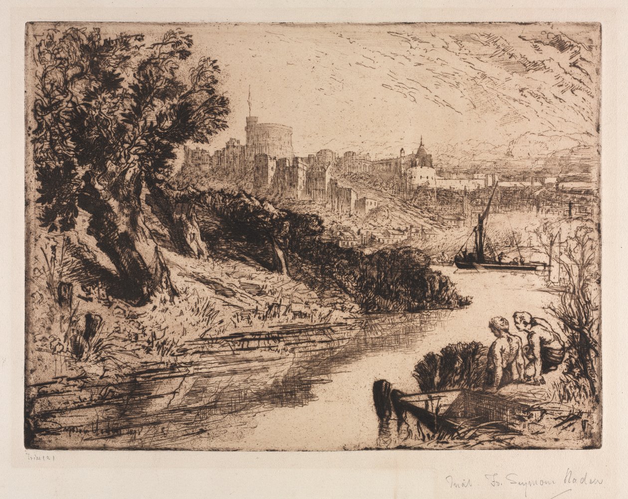 Windsorský zámek od Francis Seymour Haden