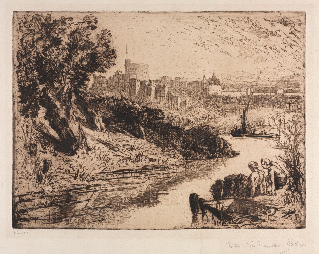 Zámek Windsor, 1878. od Francis Seymour Haden