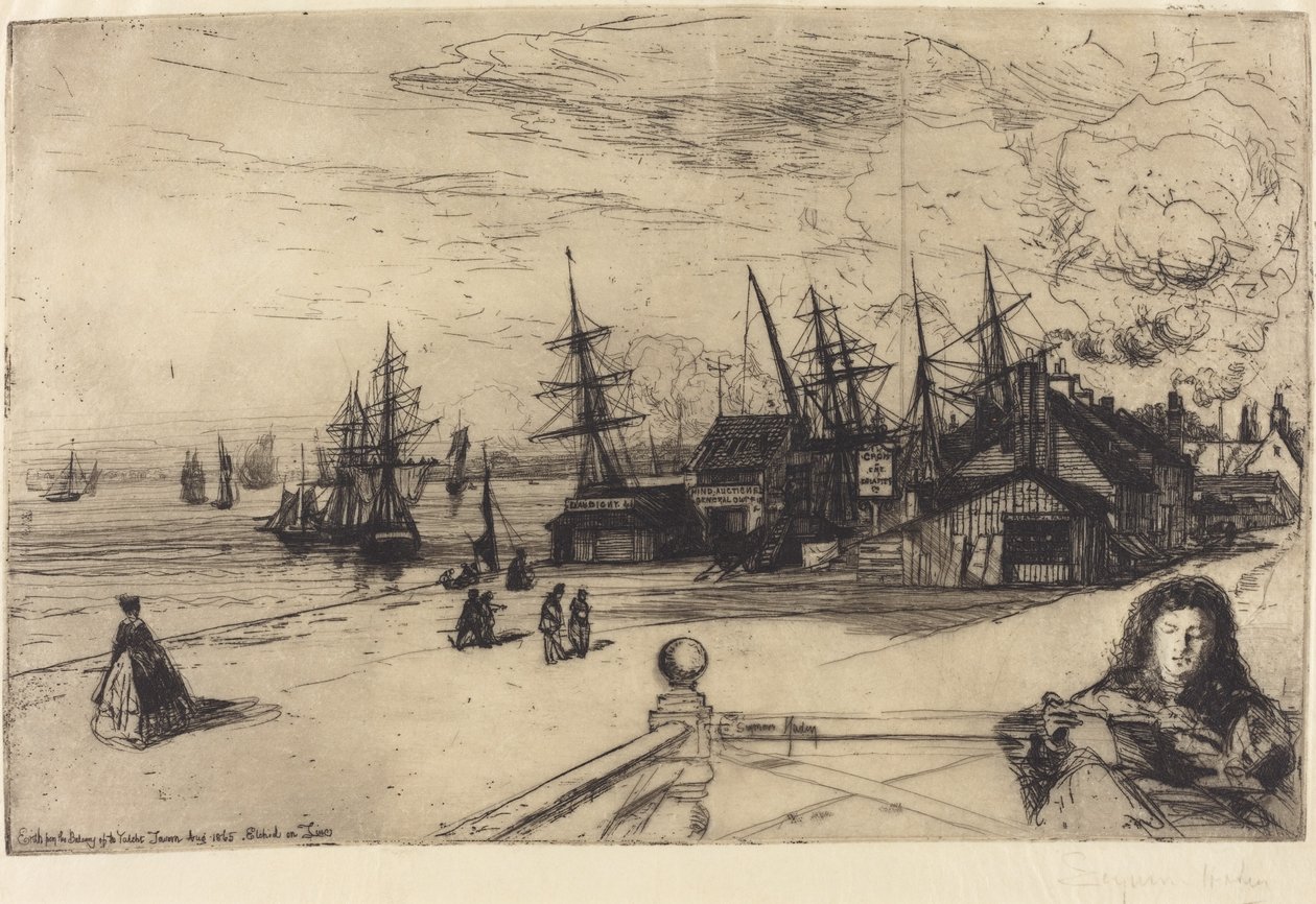 Yacht Tavern, Erith od Francis Seymour Haden