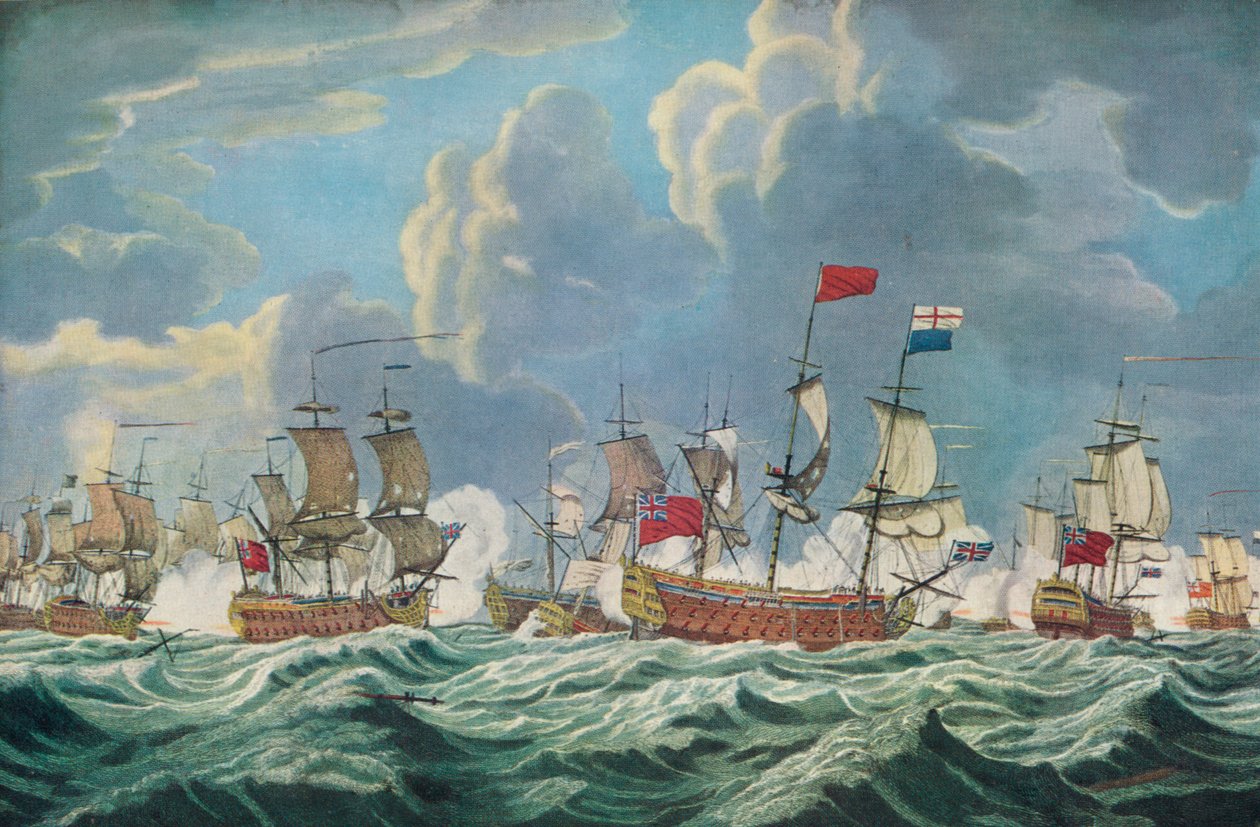 Bitva u Quiberonského zálivu, c1765 od Francis Swaine