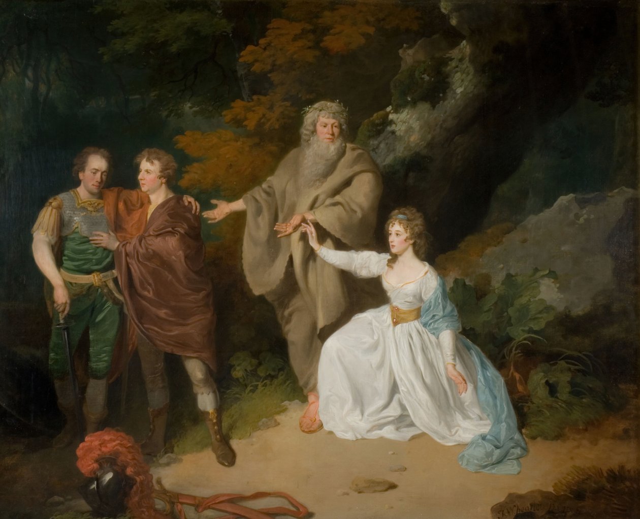 Scéna ze Shakespearovy Bouře, 1787. od Francis Wheatley