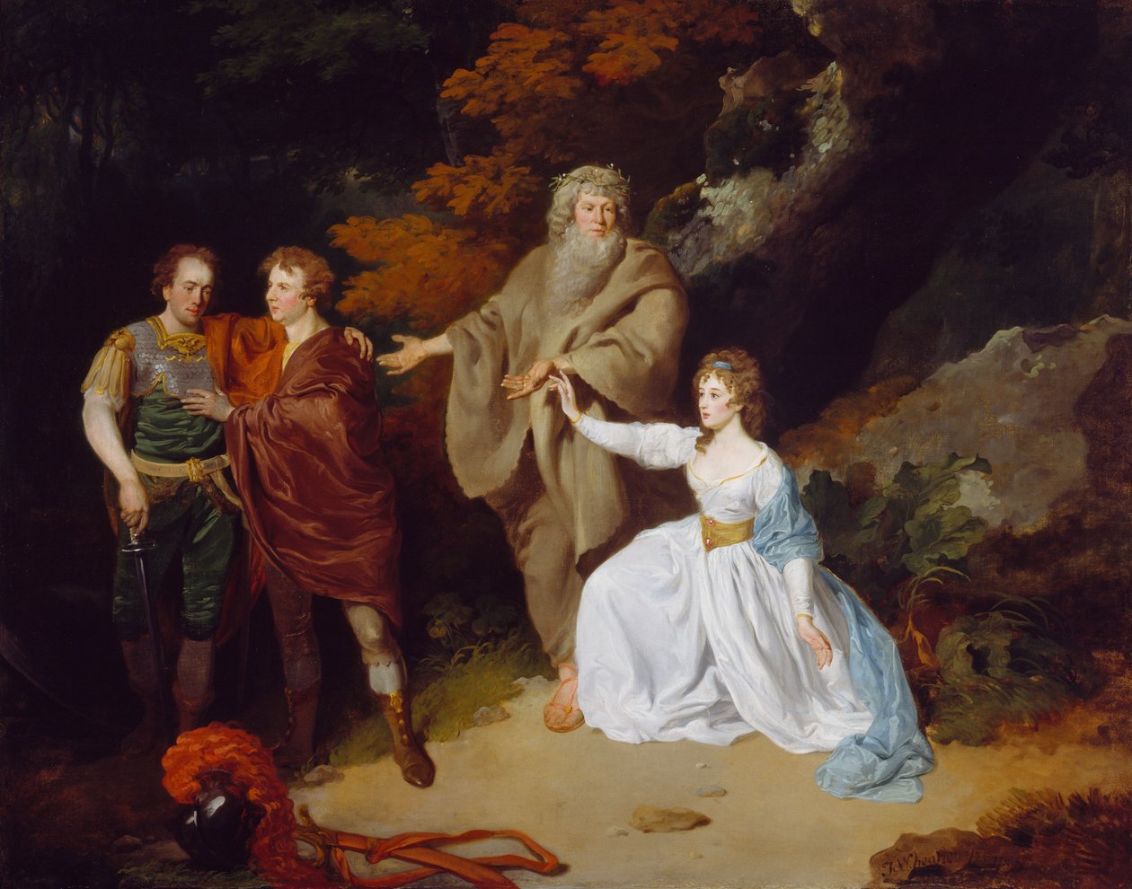 Scéna ze Shakespearovy Bouře, 1787 od Francis Wheatley