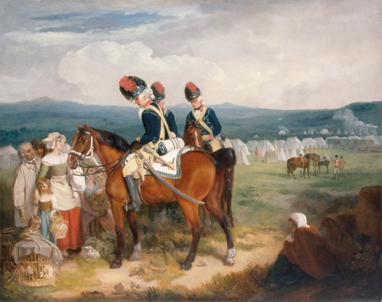 Tábor v Brightonu, Skotsko od Francis Wheatley