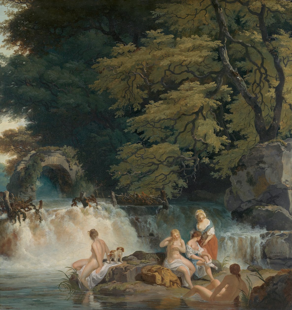 The Salmon Leap, Leixlip od Francis Wheatley
