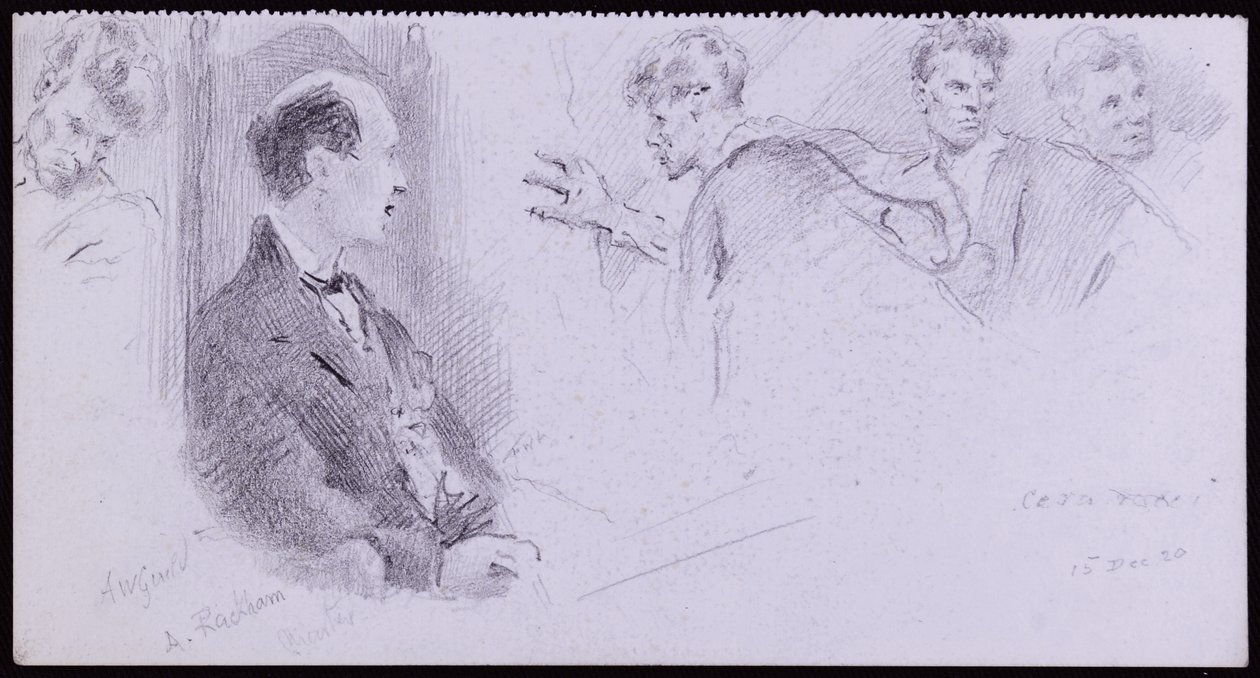 Portrét Arthura Rackhama od Francis Wilfred Lawson