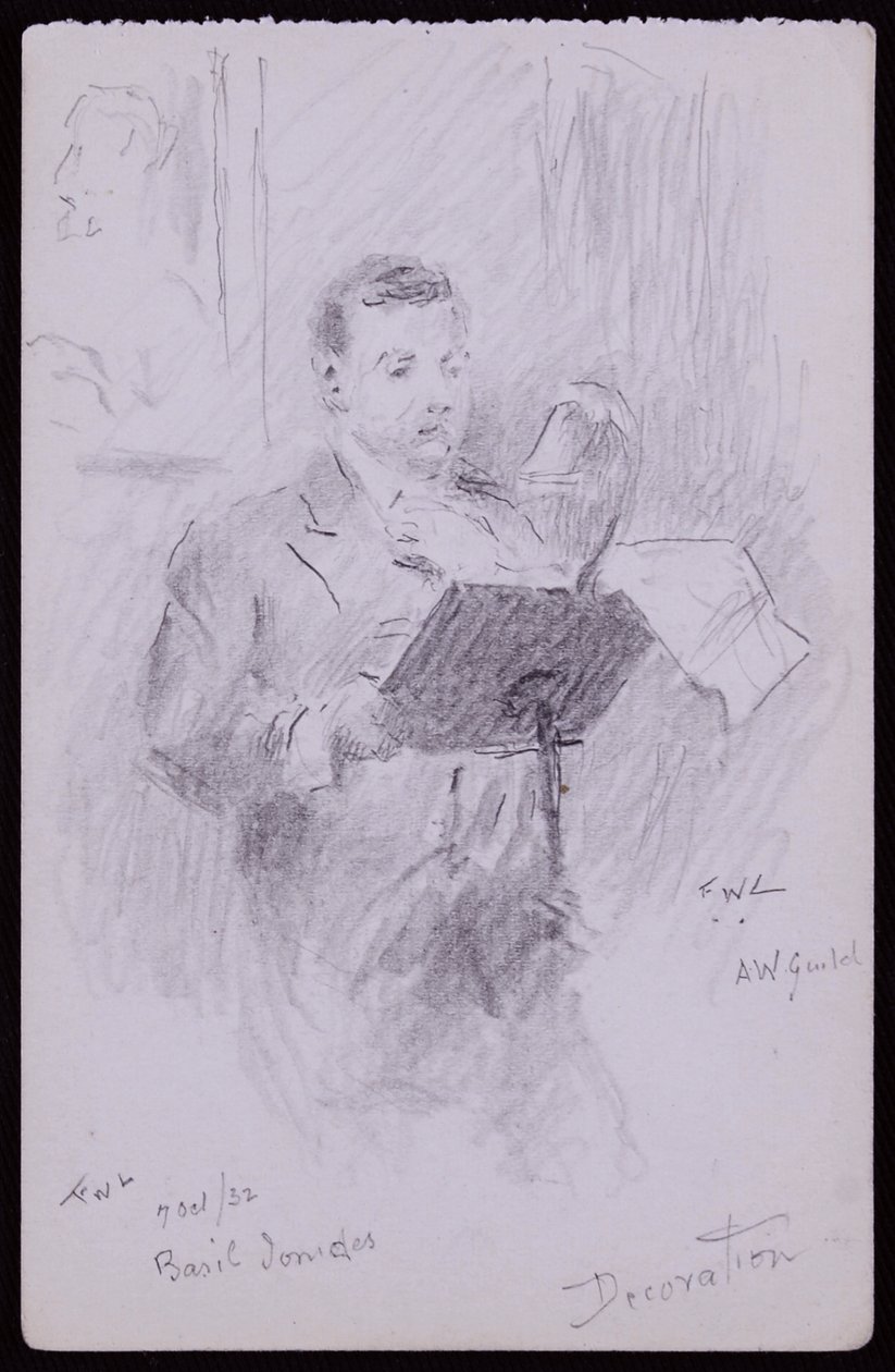 Portrét Basil Ionides od Francis Wilfred Lawson