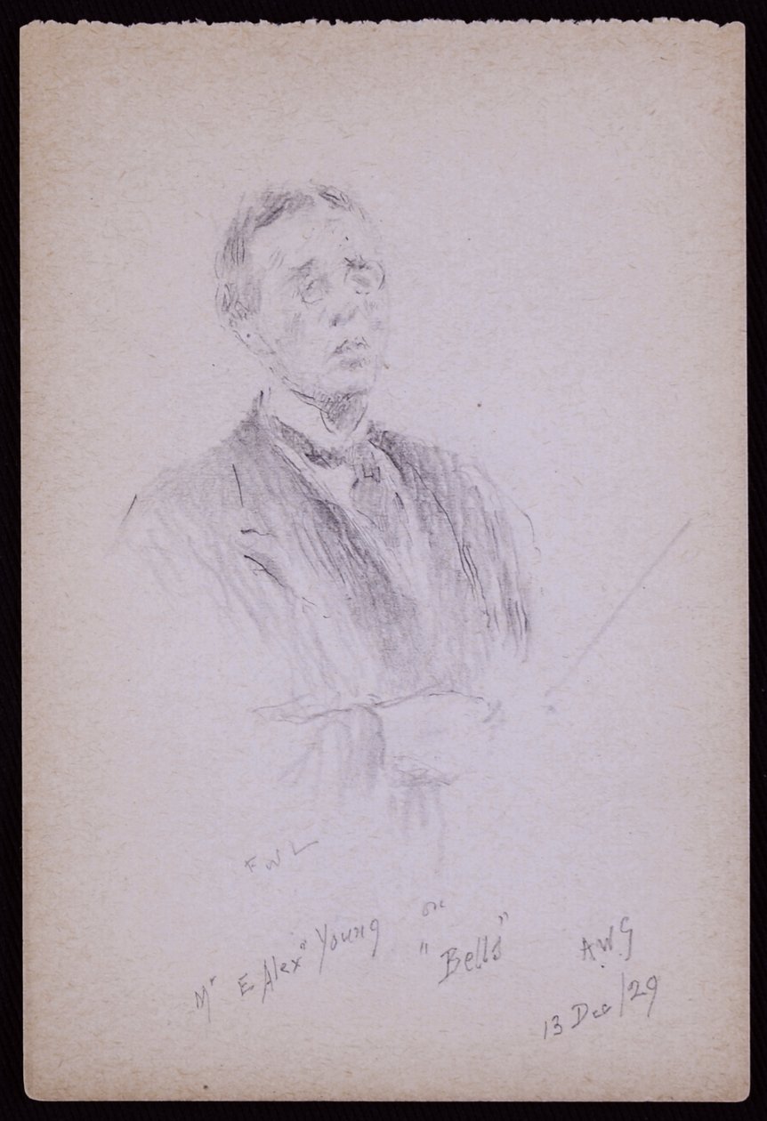 Portrét E Alex Young od Francis Wilfred Lawson