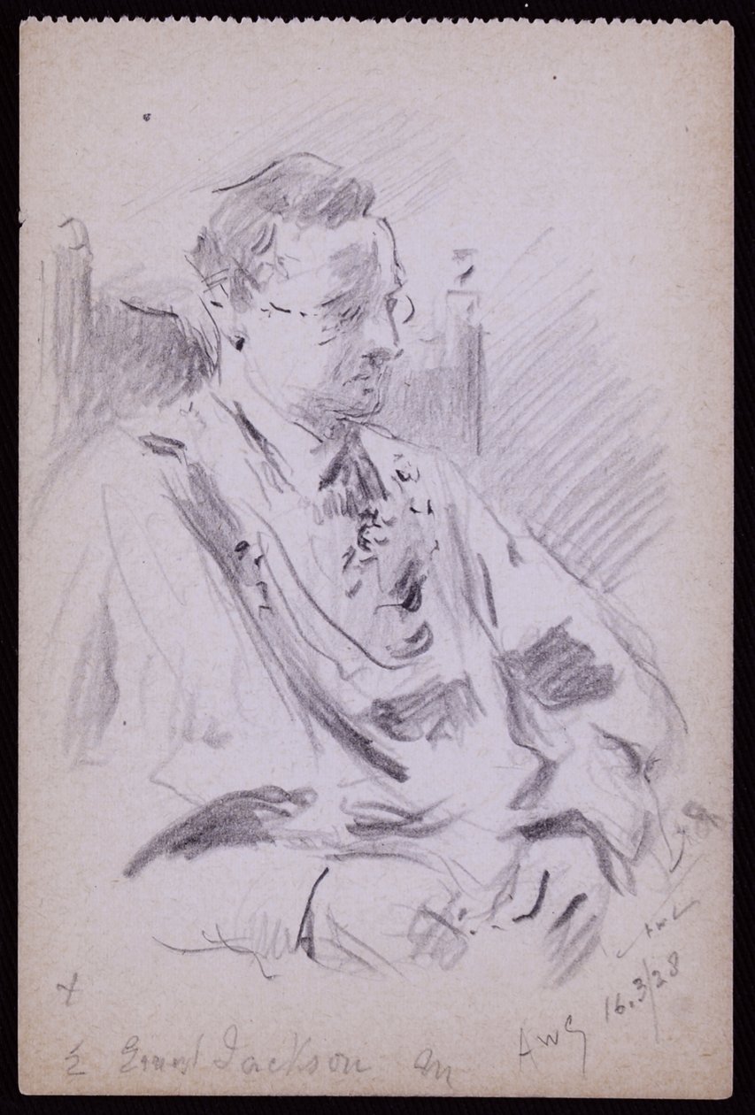 Portrét Ernesta Jacksona od Francis Wilfred Lawson