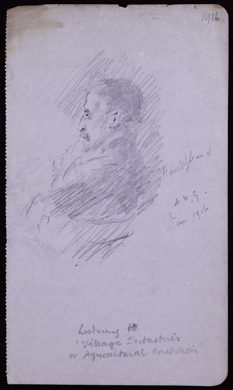 Portrét Harolda Speeda od Francis Wilfred Lawson