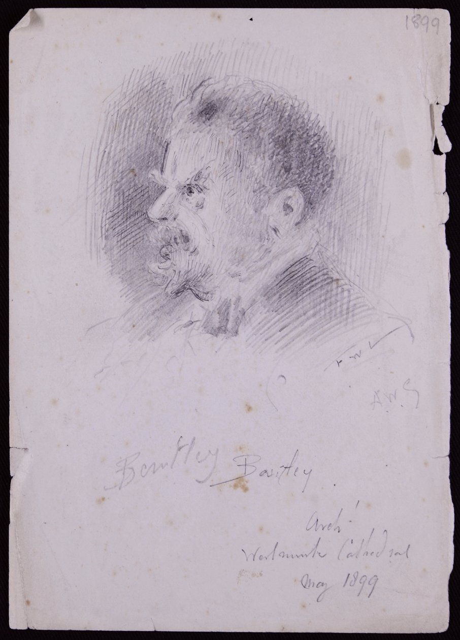 Portrét JF Bentleyho od Francis Wilfred Lawson
