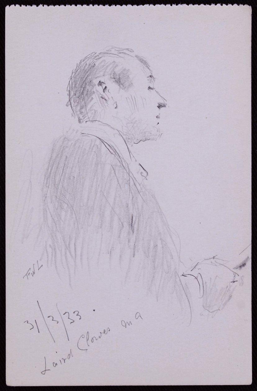 Portrét Lairda Clowese od Francis Wilfred Lawson