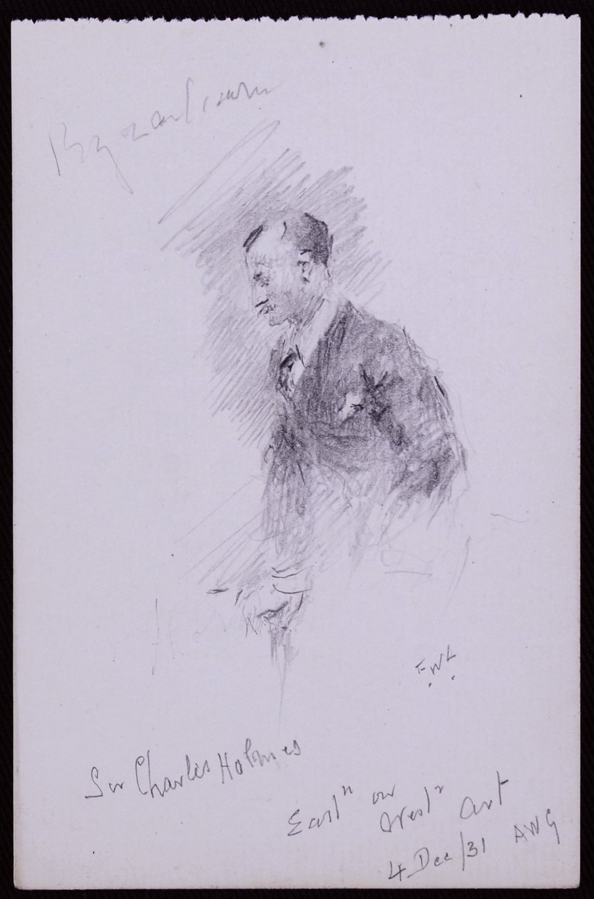 Portrét sira Charlese Holmese od Francis Wilfred Lawson