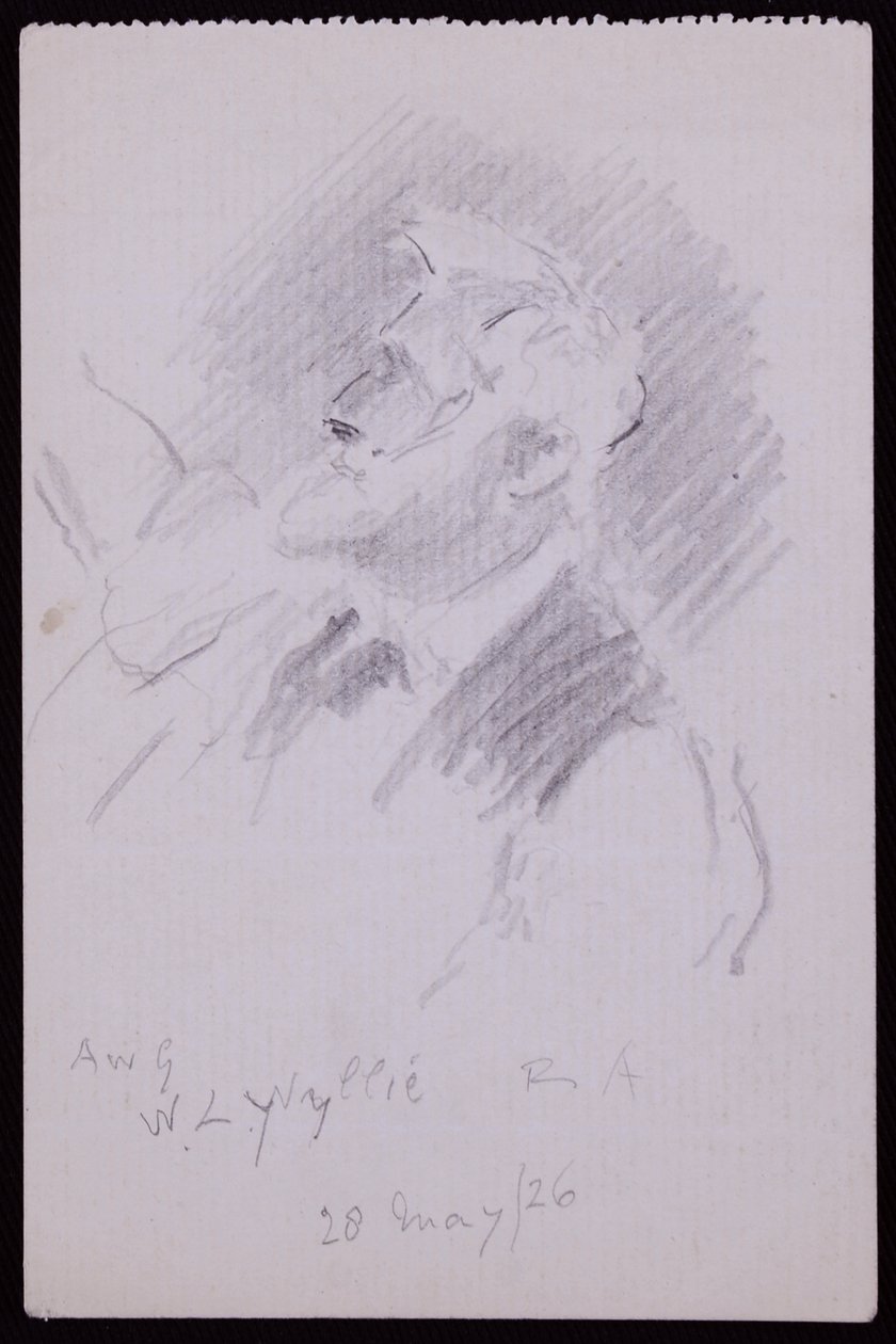 Portrét WL Wyllie od Francis Wilfred Lawson