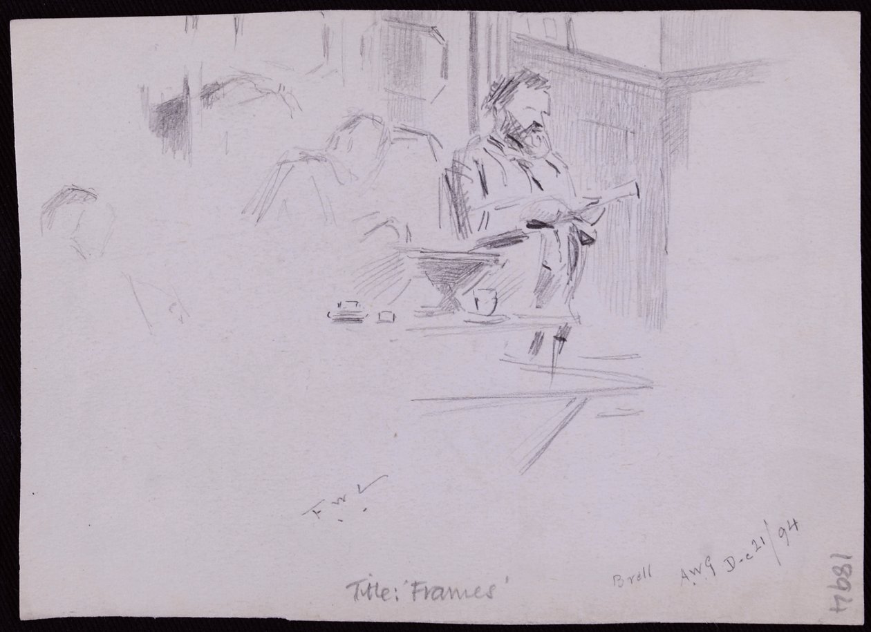 Portrét Williama [? Morris od Francis Wilfred Lawson