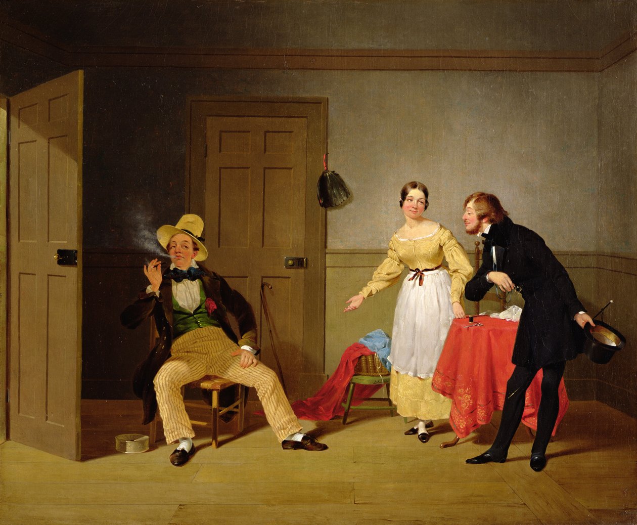 The City and Country Beaux, kolem roku 1838 od Francis William Edmonds