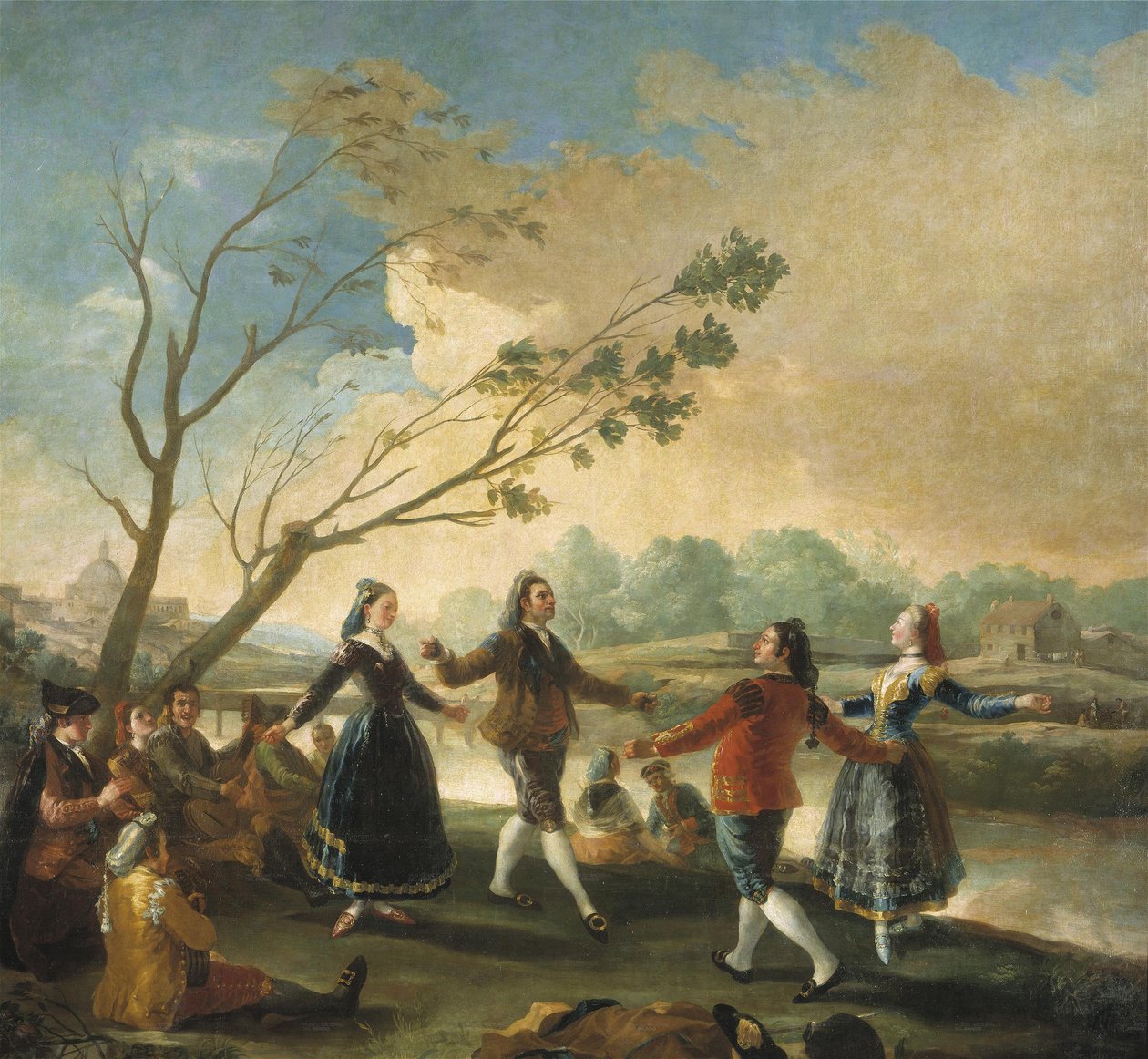 Tanec na břehu Manzanares od Francisco de Goya