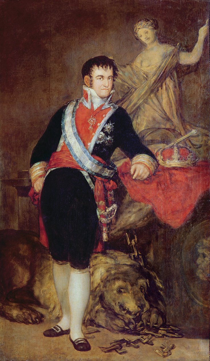 Ferdinand VII (1784-1833) z Bourbonu, 1814 od Francisco de Goya