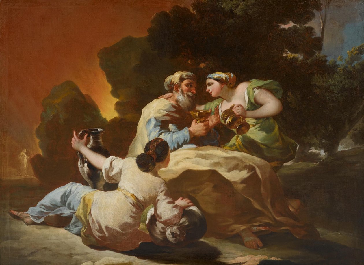 Lot a jeho dcery od Francisco de Goya