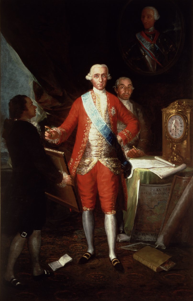 Portrét Dona Jose Monino y Redondo I, hraběte z Floridablanca, 1783 od Francisco de Goya
