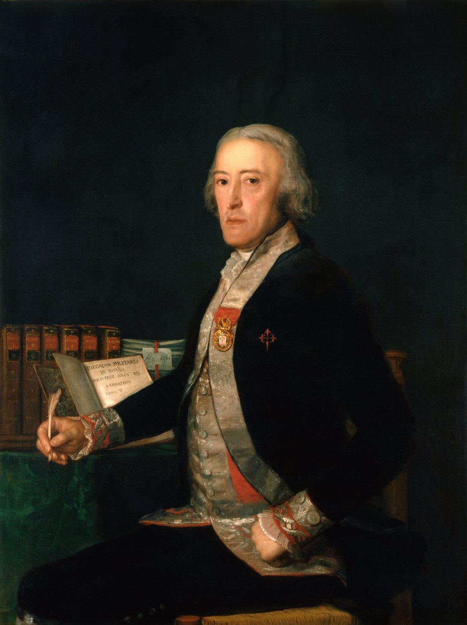 Portrét Félixe Colóna de Larriátegui od Francisco de Goya
