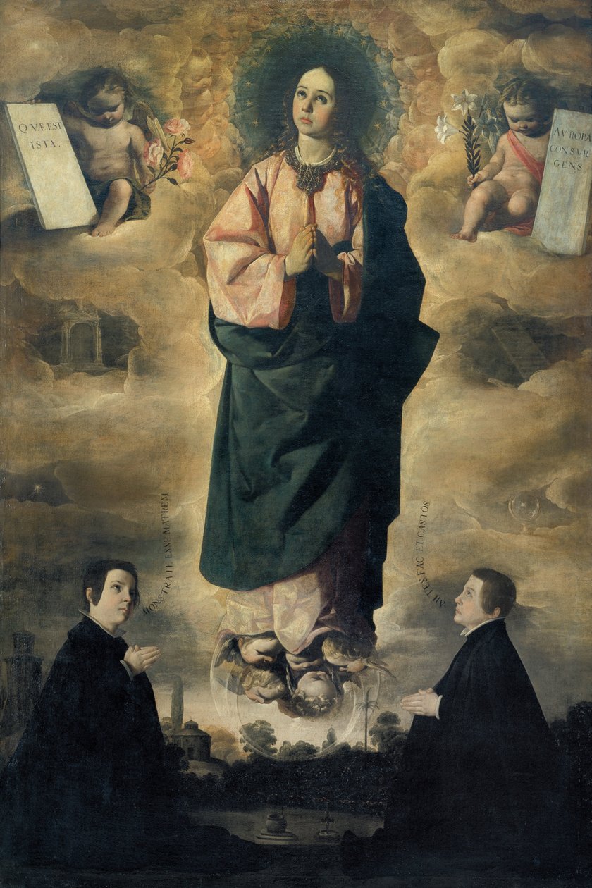 neposkvrněné početí od Francisco de Zurbaran