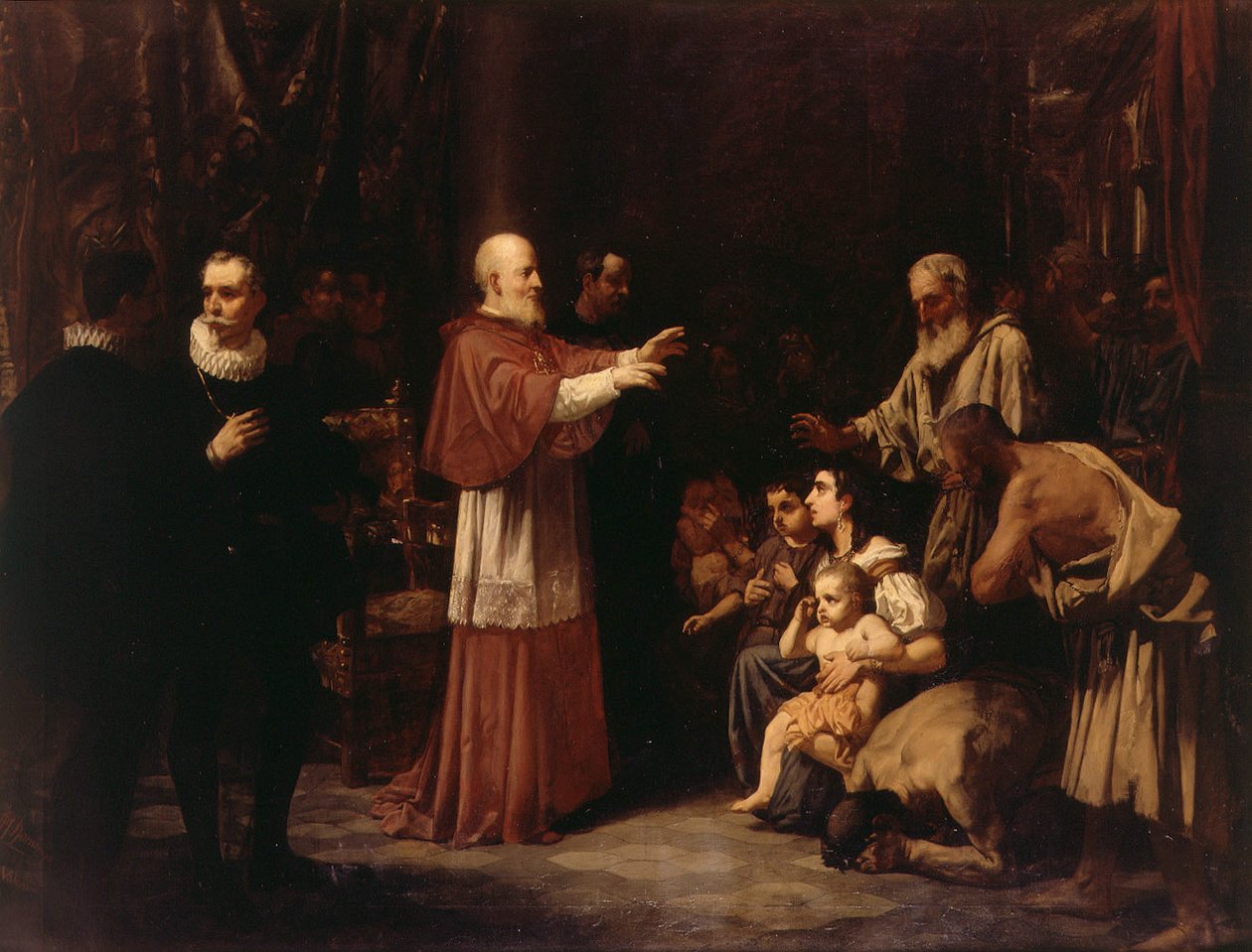 Blahoslavený Juan de Ribera při vyhnání Maurů od Francisco Domingo Marqués