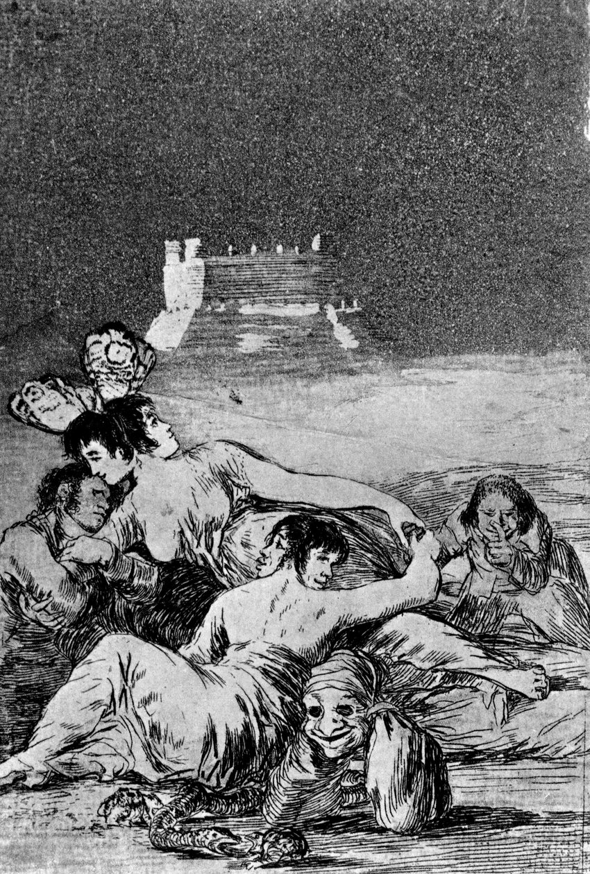 Sen o lži a the_inconstancia (lept a akvatinta) od Francisco de Goya