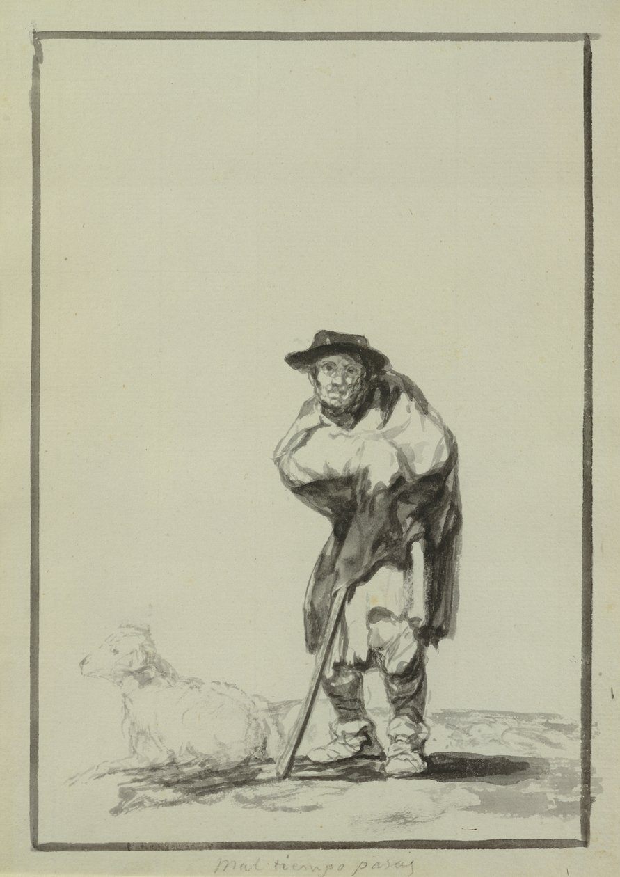 Špatné počasí, které strávíte (kvaš) od Francisco de Goya