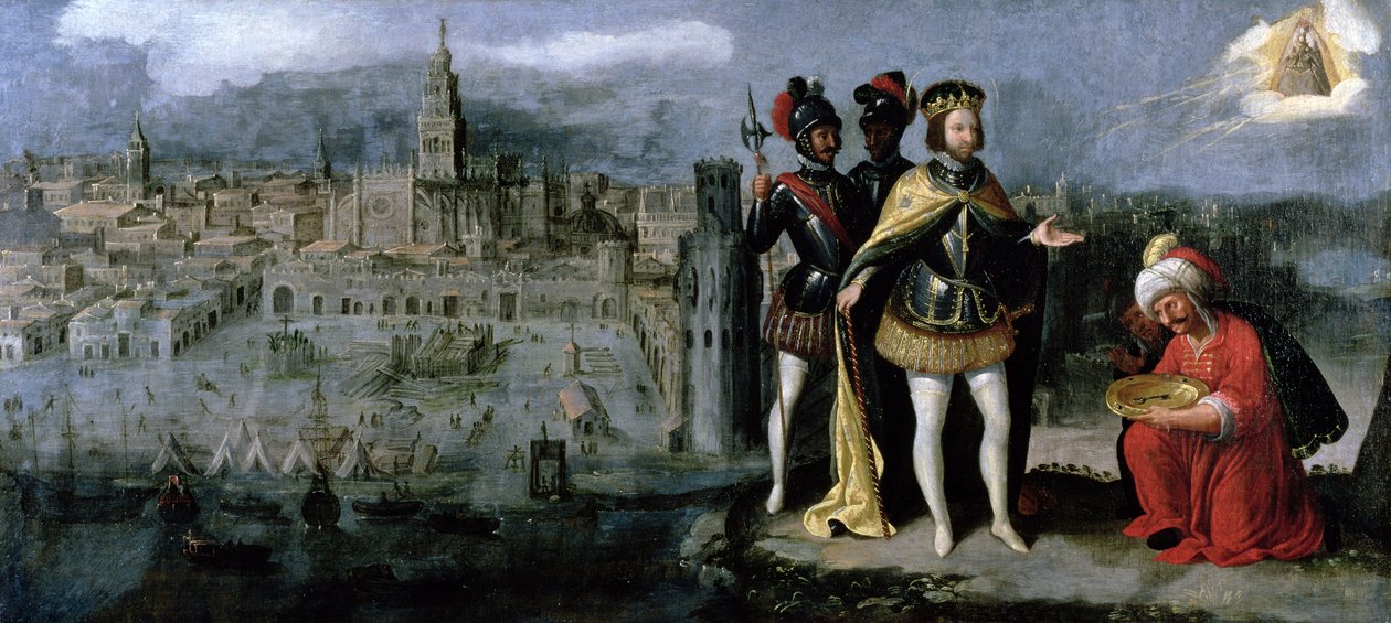 Dobytí Sevilly Ferdinandem III. (asi 1201-52), asi 1625-35 od Francisco Pacheco