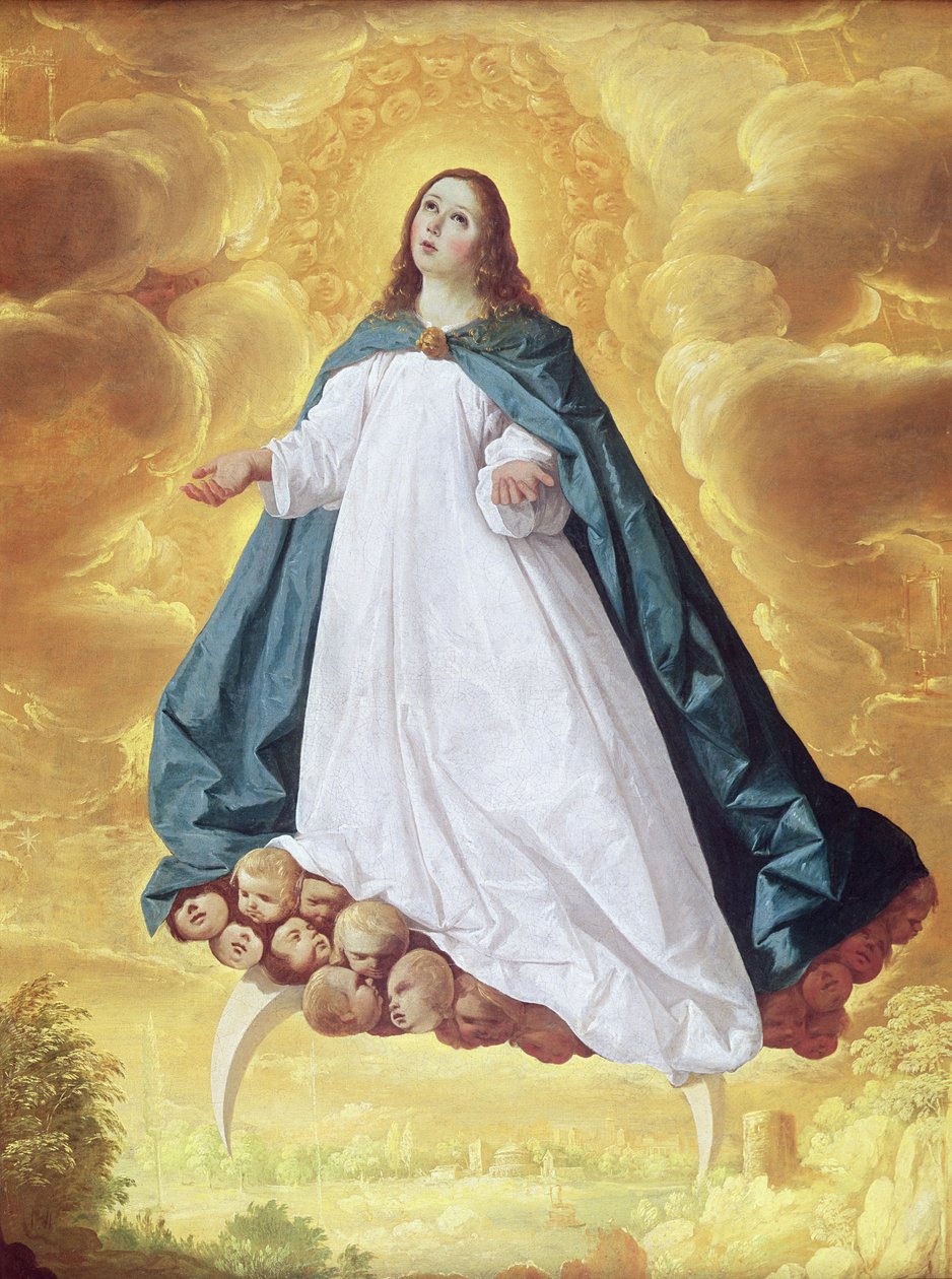Neposkvrněné početí, kolem 1628-30 od Francisco de Zurbaran