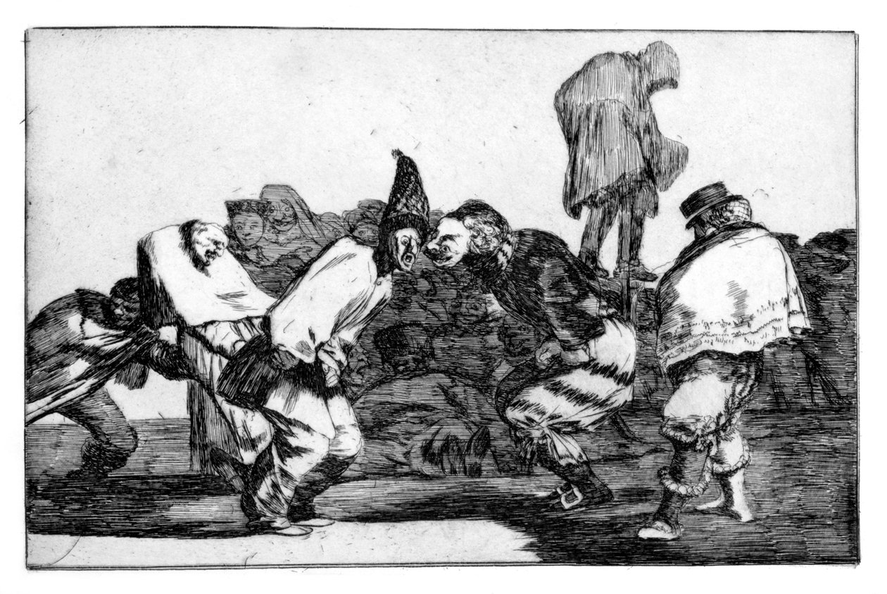 Karnevalová fantasy, 1819-1823 od Francisco de Goya