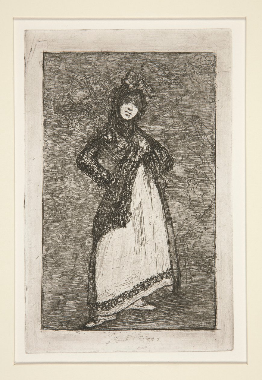 Maja [s tmavým pozadím] od Francisco de Goya