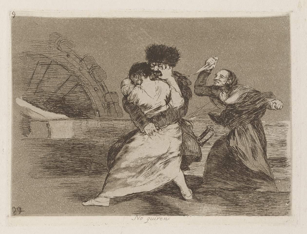 No quieren [sic] (Nedělají od Francisco de Goya