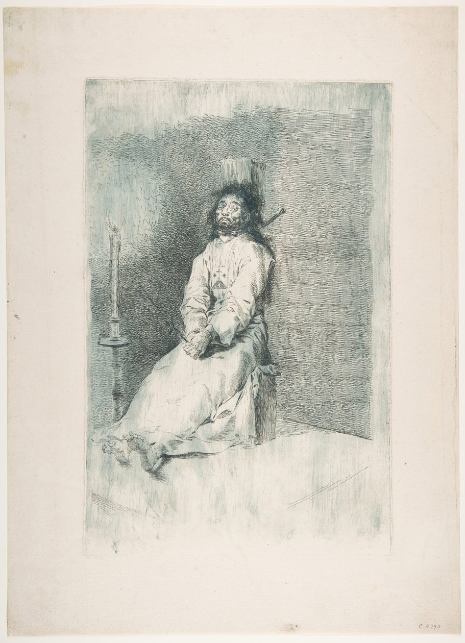The Garroted Man The Garroted Man, ca. 1778-80. od Francisco de Goya